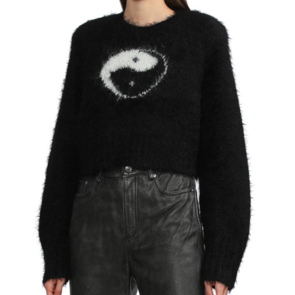 ROTATE BIRGER CHRISTENSEN YIN YANG SOFT KNIT SWEATER